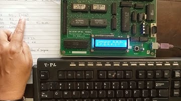8086 program to add 2 8bit numbers Malayalam using trainer kit