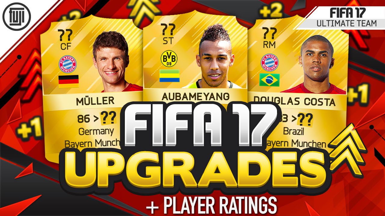 FIFA 17 BUNDESLIGA PLAYER UPGRADES + RATINGS! FT. Aubameyang, Costa