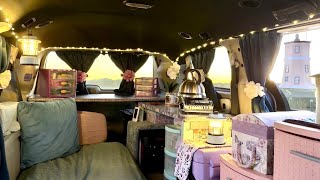 Creating Cozy Curtains in My Minivan Camper