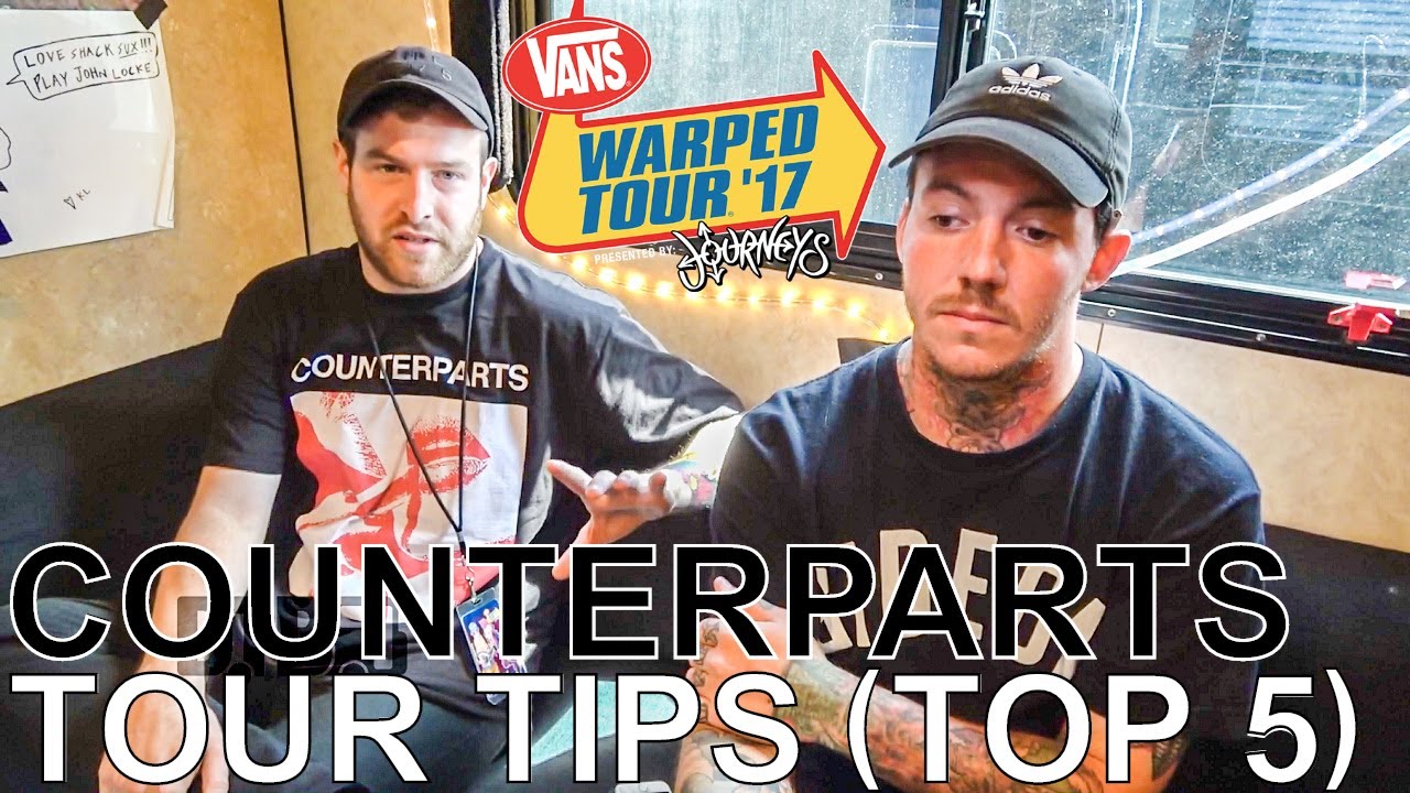 Counterparts TOUR TIPS (Top 5) Ep. 778 [Warped Edition 2017] YouTube