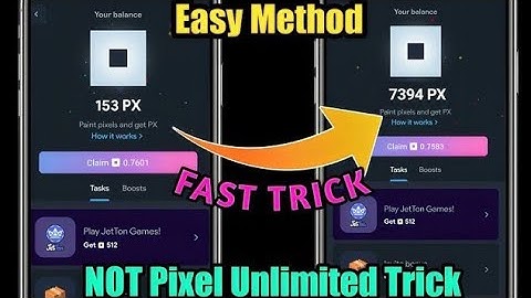 Not Pixel Trick 10+ Px Token claim Solution 0 px