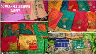 Sowcarpet Designer pongal Saree collection with Price/ Sowcarpet Saree Collection