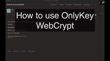 How-To: Use OnlyKey WebCrypt