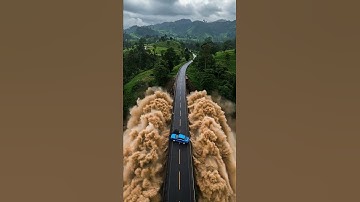 Detik-detik Jembatan Ini Hampir Runtuh Disapu Banjir Bandang #shorts