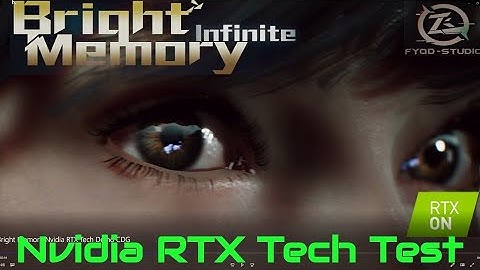 NVIDIA RTX TECH DEMO ON BRIGHT MEMORY - MSI RTX 2080 8G VENTUS 4K