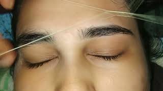 || Wild,Thick & Messy Eyebrow Threading || #tsqstyles #tsqstyleswildthickandmessyeyebrowthreading