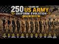 250 Years Of US Army Uniform Evolution (1775 To 2026)
