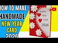 Handmade New Year Card 2026 | Easy DIY Greeting Card