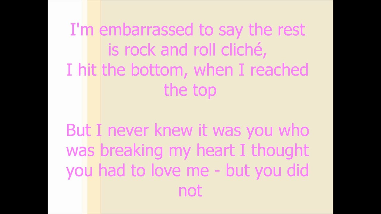 Jewel Goodbye Alice In Wonderland (Lyrics) YouTube