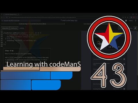Learn Basic String and Array Methods by Building a Music Player - Step 43 | freeCodeCamp | (Beta)