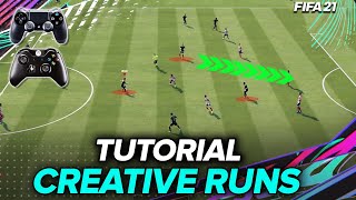 FIFA 21 CREATIVE RUNS TUTORIAL!!! BEST NEW ATTACKING TECHNIQUE IN FIFA 21!!! TIPS & TRICKS