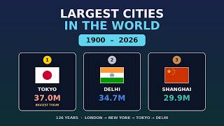 Full Largest Cities in the World 1900 → 2026 | Global Data Guide
