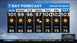 Southern California to warm up in week ahead