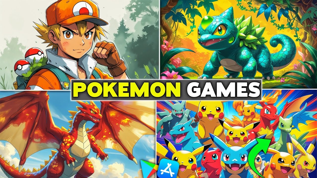 Top 10 Working POKEMON Games For Android In 2025 | High Graphics (Online/Offline)
