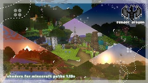 top 5 shaders for minecraft pe/be 1.19+ render dragon |aesthetic shader| low-end devices (no lag)