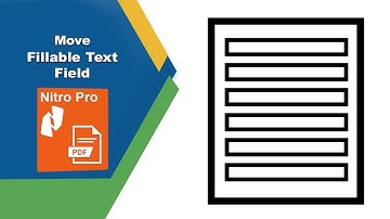 Tekstvelden verplaatsen en opnieuw positioneren in een invulbaar PDF-formulier met Nitro Pro PDF ...