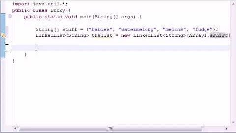 Intermediate Java Tutorial   8   Converting Lists to Arrays
