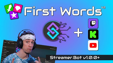 Streamerbot Blueprint - First Words Greeting System  [v1.0.1] [Cross Platform] [Twitch/YouTube/Kick]