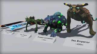 : The ACTUAL size of Subnautica & Below Zero LEVIATHANS | 3D size comparison