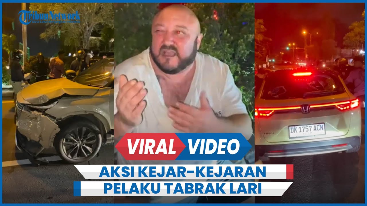 Detik-detik Kejar-Kejaran Warga Dengan Mobil Tabrak Lari Dikemudikan WNA