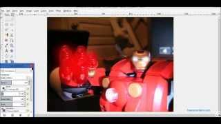 how to do glow light effect using gimp 2 8