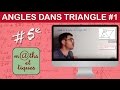 Calculer un angle dans un triangle 1  cinquime