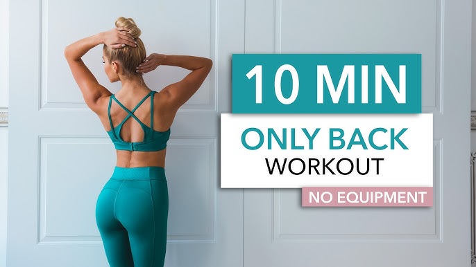 8 MIN. BACK WORKOUT for better posture - upper & lower back 