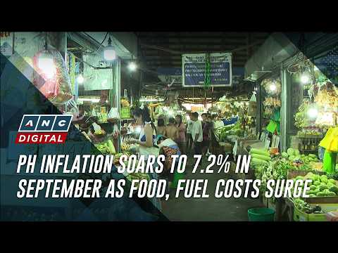 PH inflation soars to 7.2% in September as food, fuel costs surge | ANC