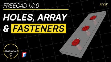 🧰 FreeCAD Hole Tutorial - FreeCAD Fasteners Workbench - FreeCAD Hole Tool