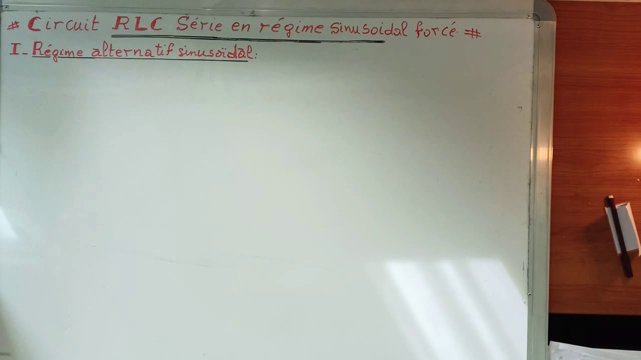Circuit RLC Série en régime sinusoïdale forcé - YouTube