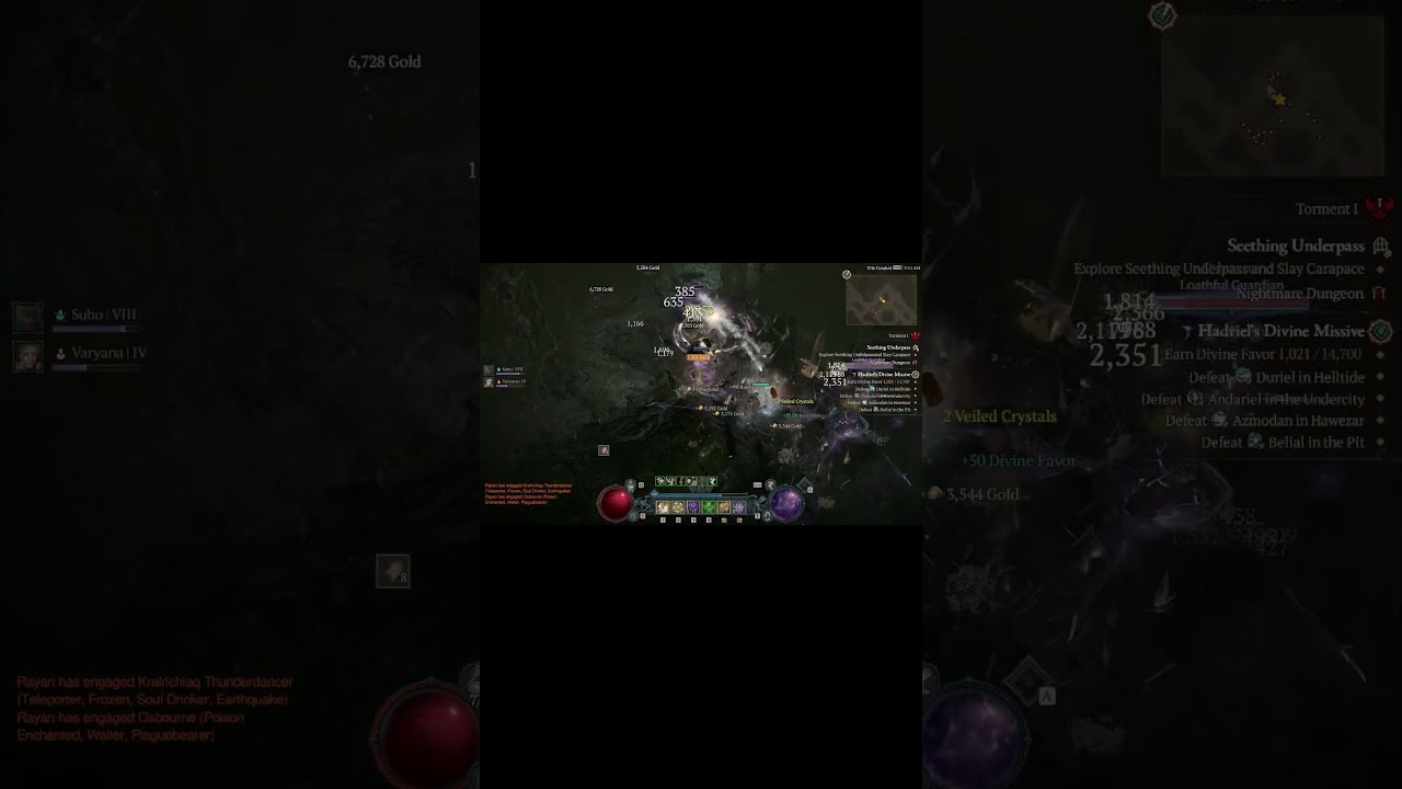 Diablo IV Season 11 battle against yellow opponents 14 