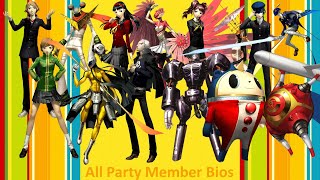 Persona 4 Golden: All Party Member Bios