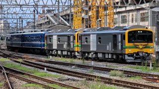【快速GVぐんま横川号 復路】ロング警笛有り✨GV-E197系(TS08編成)+国鉄12系客車3両 臨時快速GVぐんま横川号高崎行き 高崎駅8番線入線!(2026/7/19/15:23)