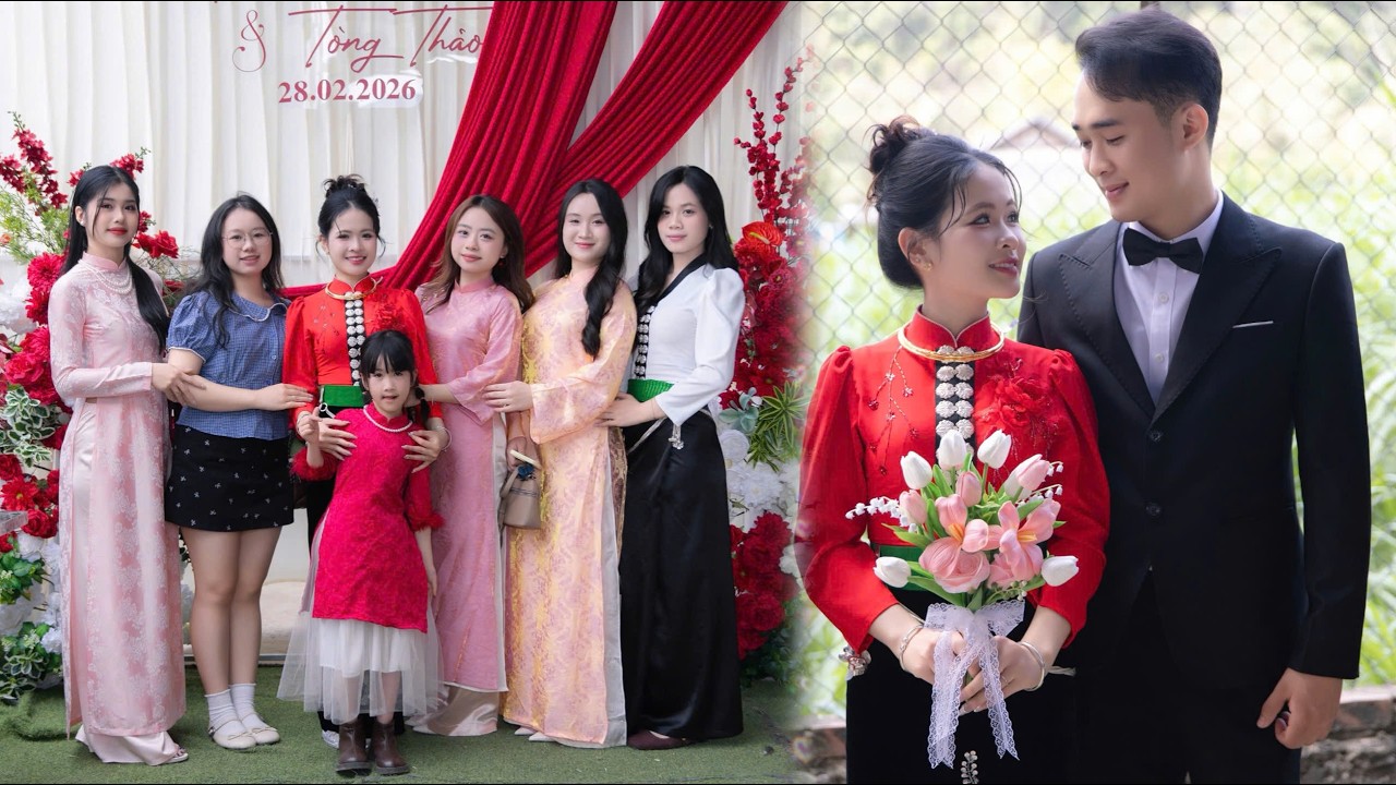 ĐÁM CƯỚI DÂN TỘC THÁI TÂY BẮC “ CHÚ RỂ HUY HOÀNG & CÔ DÂU TÒNG THẢO “ TẠI BẢN BA NHẤT XÃ THÔM MÒN