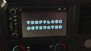 Bypass Theftlock Activated Radio Message