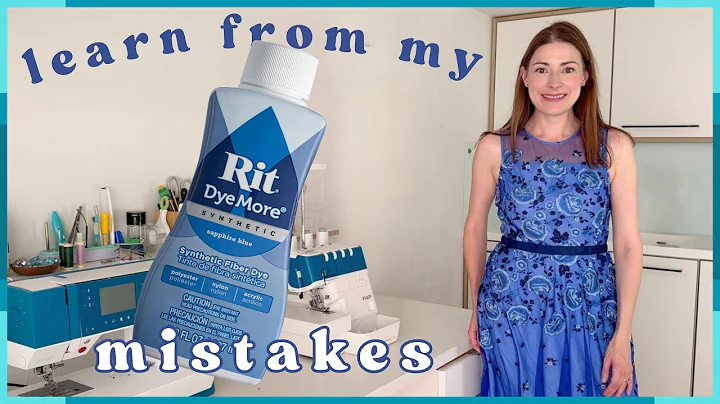 DON'T DO IT LIKE THIS: Using Rit DyeMore for Synthetics to Dye a Ready To Wear Nylon Polyester Dress