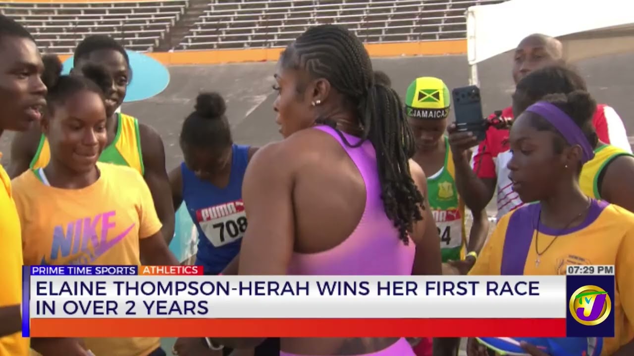 Elaine Thompson-Herah Wins Her First Race In over 2 Years  | TVJ Sports