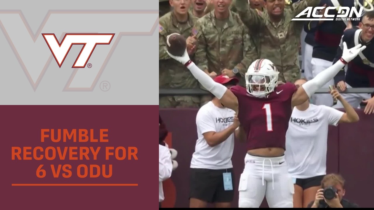 Virginia Tech Fumble Recovery For 6 vs ODU