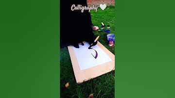 Arabic calligraphy #calligraphymasters #youtubeshorts #art