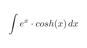 Integral of (e^x)*cosh(x) (substitution)