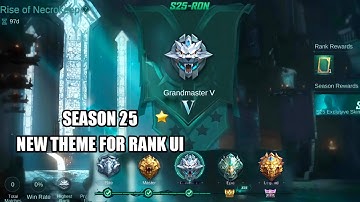 SEASON 25 WITH NEW RANK UI | MOBILE LEGENDS SEASON 25