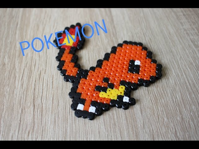 DIY : Salamèche en Perles HAMA / Perler Beads Charmander 