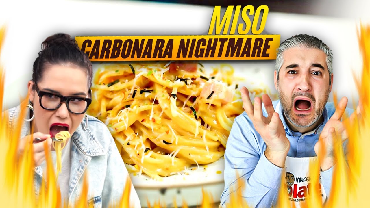 Italian Chef Reacts to MISO SPAGHETTI CARBONARA by Marion