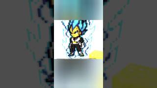 SSJ Blue Vegeta | GamingRealm07 | #shorts #minecraft #viral #short #pixelart #vegeta
