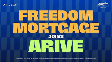 Freedom Mortgage Joins ARIVE 🎉