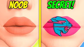 Unlocking SECRET Levels In Lip Art 3D!