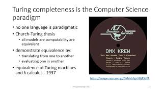 ‹Programming› 2021 - P03 - Programming Paradigms, Turing Completeness and Computational Thinking