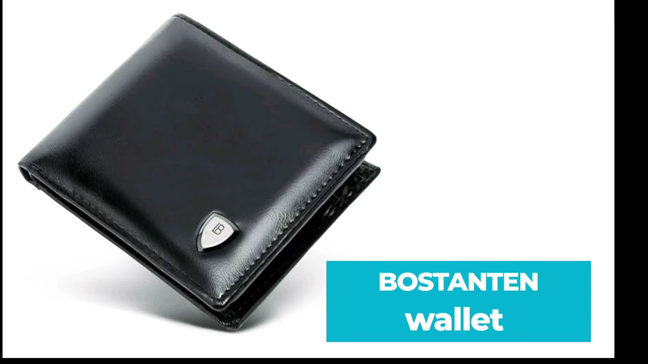 BOSTANTEN Genuine Leather Wallets for Men Bifold RFID Blocking