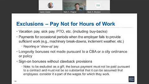 FLSA and Regular Rate of Pay Calculations