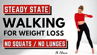🔥STEADY STATE CARDIO for WEIGHT LOSS🔥KNEE FRIENDLY WALKING WORKOUT🔥ALL STANDING🔥NO JUMPING🔥